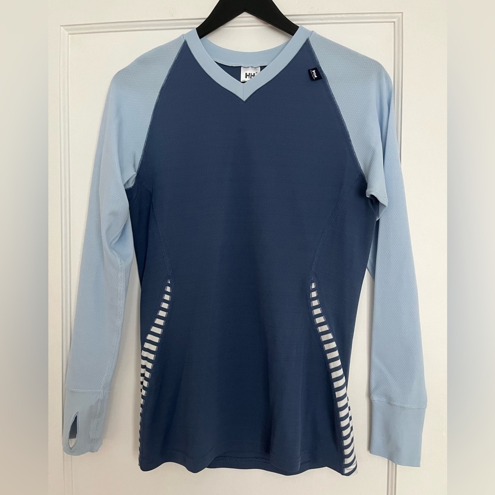 Helly Hansen  LIFA Blue Crew Base Layer, Long Sleeve Top Activewear Gorpcore L